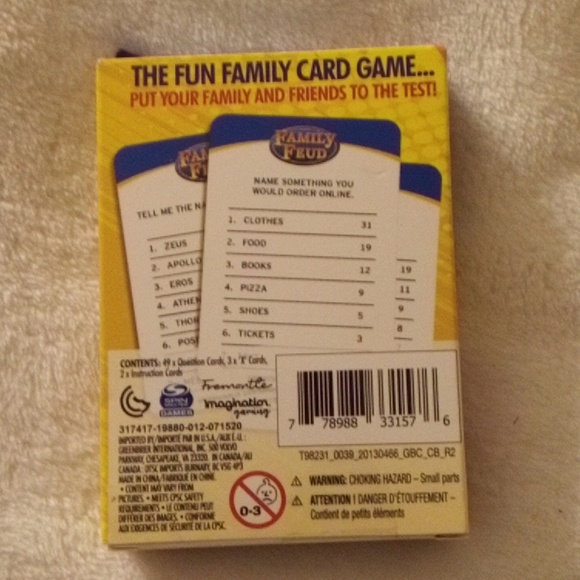 NEW FAMILY FEUD CARD GAME - Picture 2 of 2